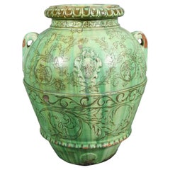 Italian Majolica Storage Jar