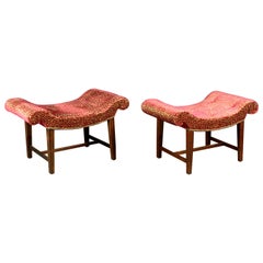 Pair of Chippendale Stools
