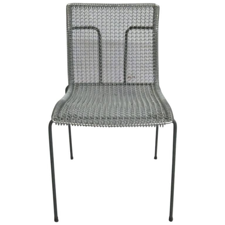 Prototype de chaise de bureau en fil métallique d'origine en pré-production de Niall O'Flynn