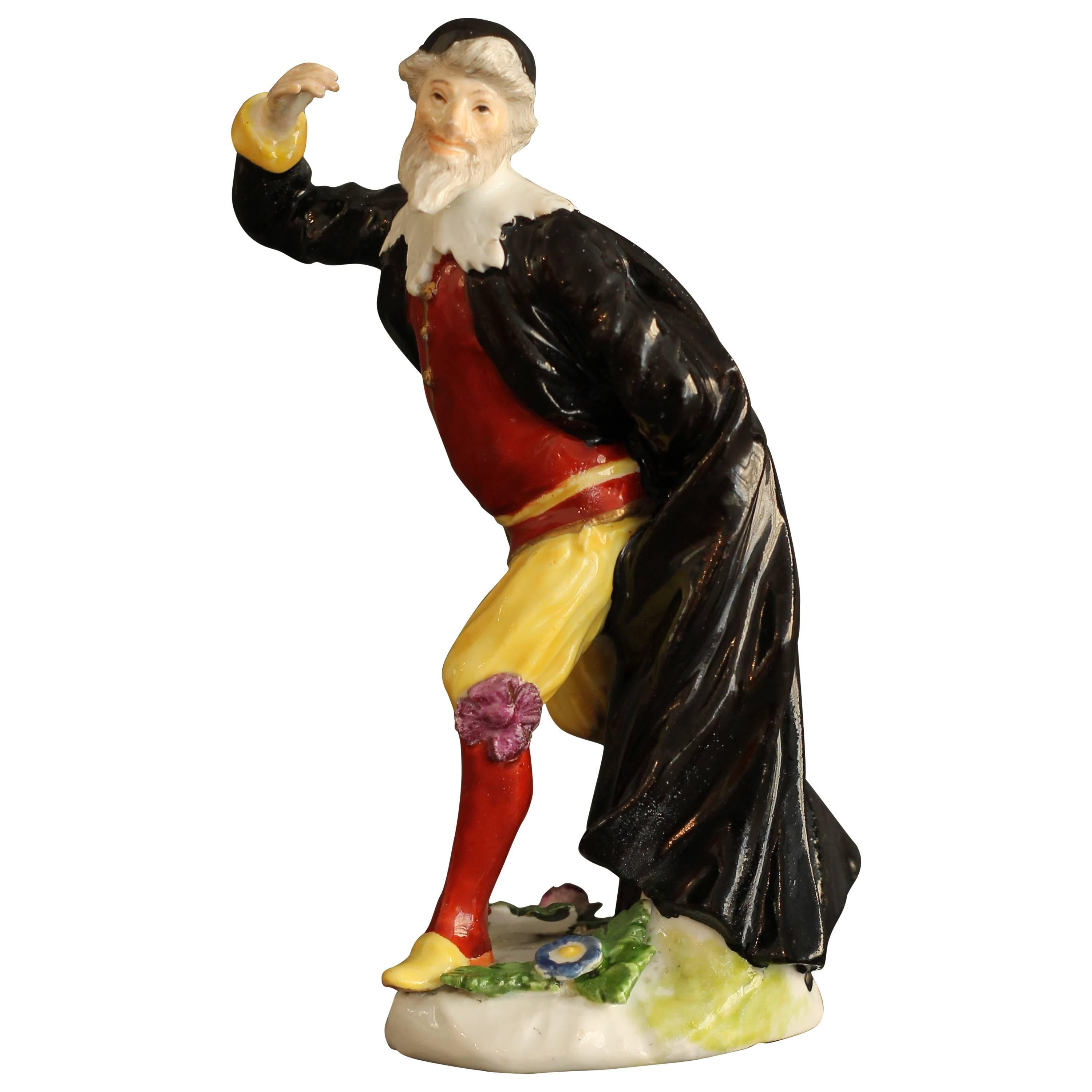 Meissen Porcelain Figure of Pantalone, circa 1743 For Sale