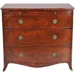 Antique Georgian Mahogany Bow Fronted Chest of Drawers