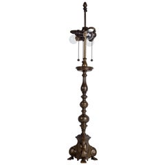 Used Bronze Lamp with Baluster Form Body by E. F. Caldwell, Circa 1920s