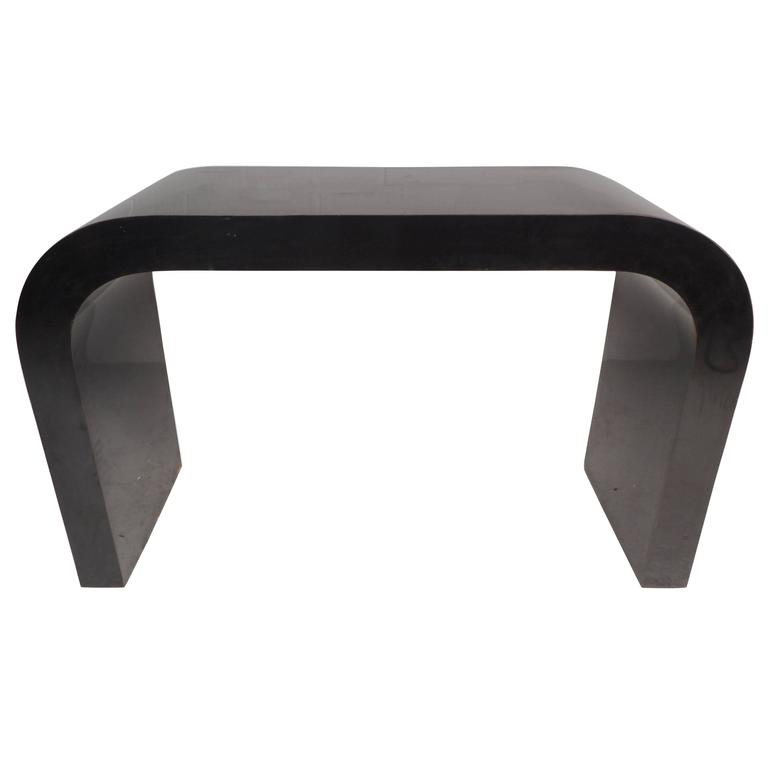 Black waterfall sale table