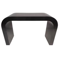 Mid-Century Modern Laminate Waterfall Console Table