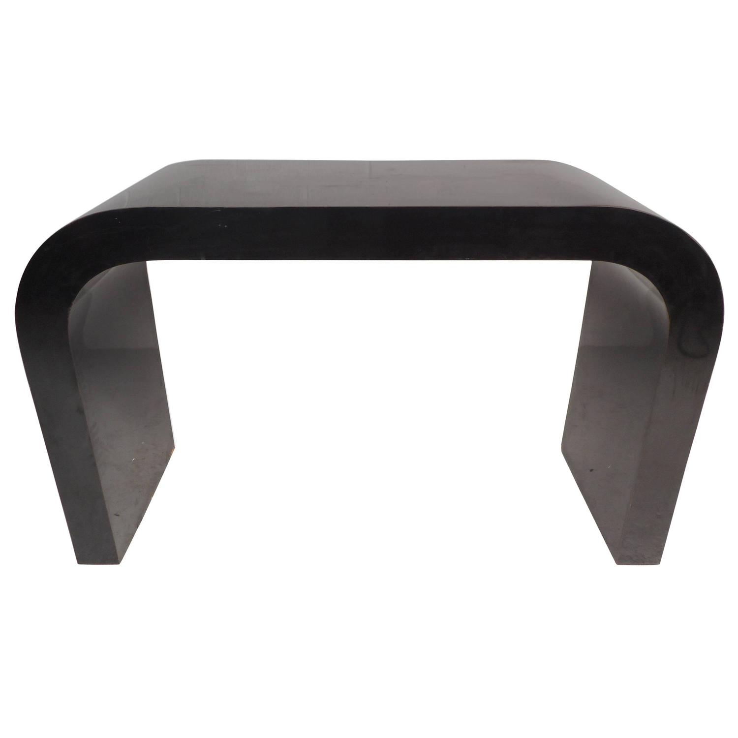 Midcentury Modern Laminate Waterfall Console Table At Stdibs - midcentury modern laminate waterfall console table at stdibs -