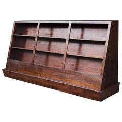 Large Vintage Bookcase on Casters, circa 1950s