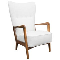 Danish Wing Chair by Soren Hansen for Fritz Hansen