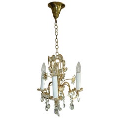 Petite Crystal Flowers Chandelier Palwa Germany