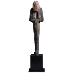 Antique Ancient Egyptian Wooden Shabti, 1295 BC