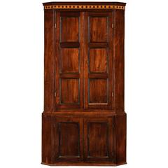 George III Period Mahogany Double Corner Cupboard 8
