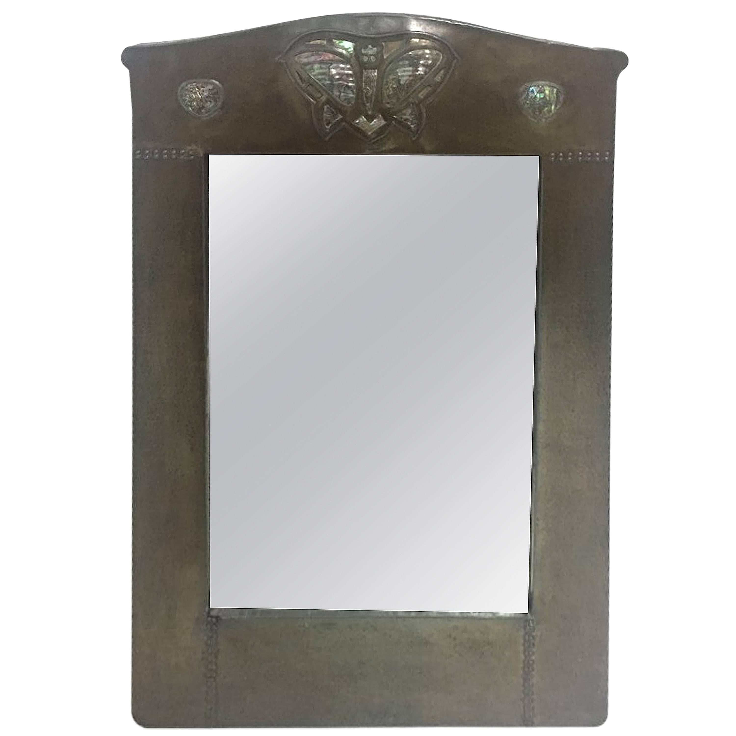 Superb Arts and Crafts Mirror by Liberty and Co.