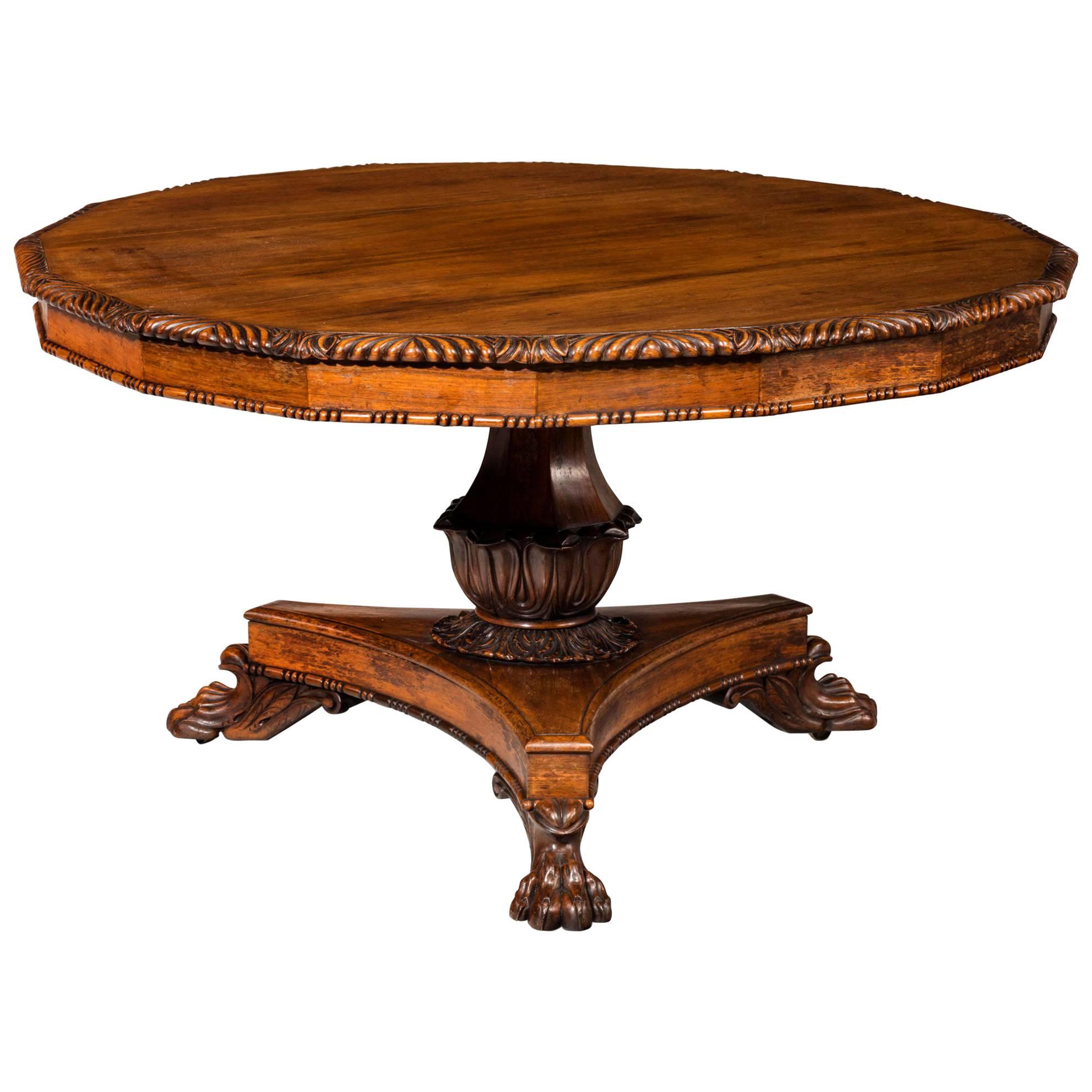 Regency Period Centre Table For Sale