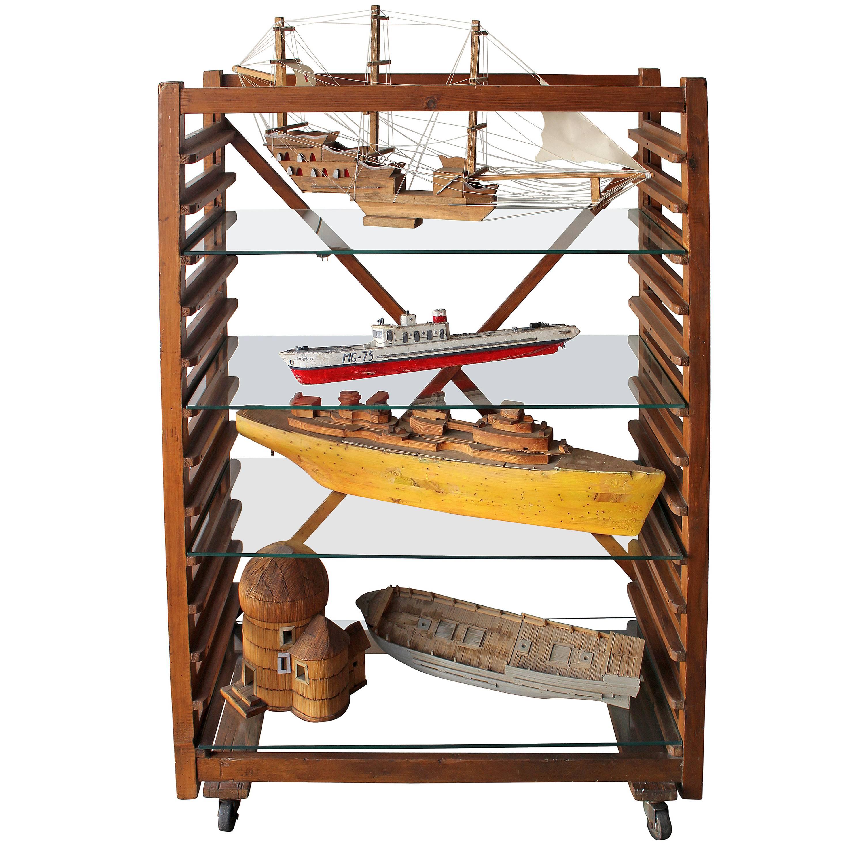Italian Arts and Crafts Boat Collection For Sale