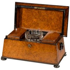 Regency Period Amboyna Tea Caddy