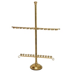 Large Custom-Made Brass Cane and Umbrella Stand