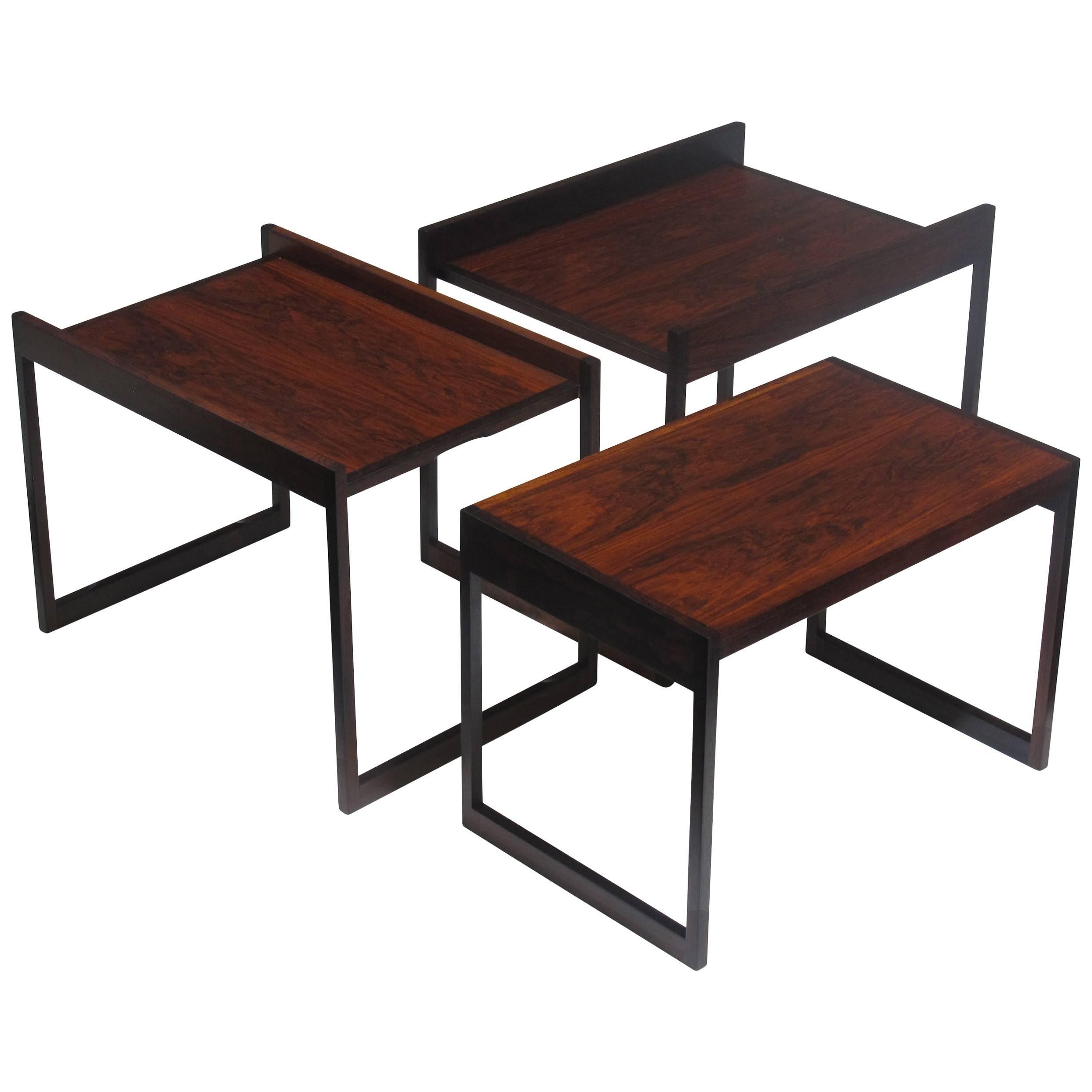 CF Christensen Silkeborg Rosewood Nesting Tables