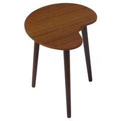 Used Midcentury Teak Artist Pallet Shaped Side Table