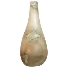 Vaso in vetro di Murano Cenedese Scavo