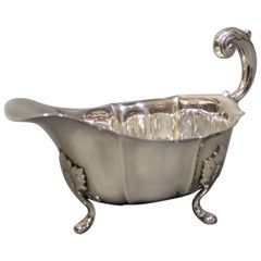 Small Sauceboat in Hallmarked Silver by Albrechtsen, Stamped Carl M