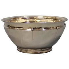 Small Bowl in Hallmarked Silver Stamped Aug. Thomsen and Christian Fr. Heise, 19