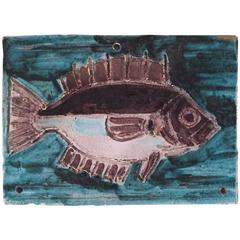 Albisola, Plate, Enameled Ceramic Signed, 1961, France 12