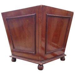 Antique Mahogany Coat Scuttle, Log Basket, Bin or Wine Cooler