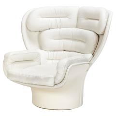 White Elda Lounge Chair by Joe Colombo for Comfort, 1963