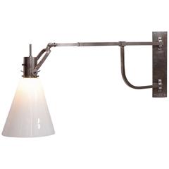 Rare 1920s Bauhaus Wall Sconce Lamp by Max Schumacher for Schröder Lobenstein