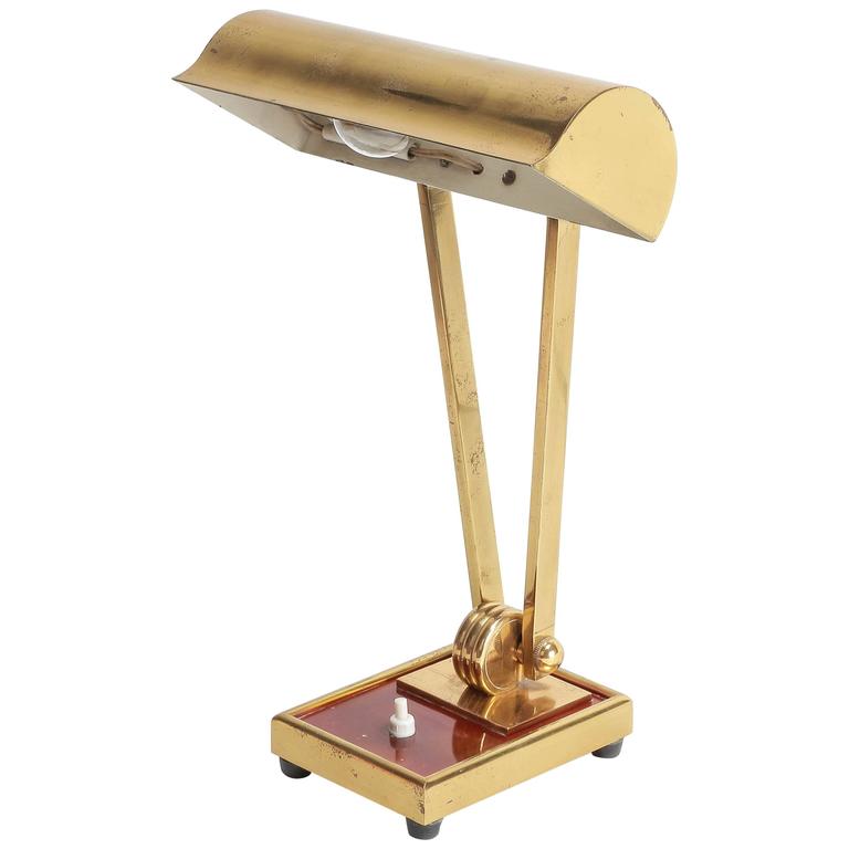High End French Art Deco Desk Lamp In Brass 1930s At 1stdibs High End French Art Deco Desk Lamp In Brass 1930s For