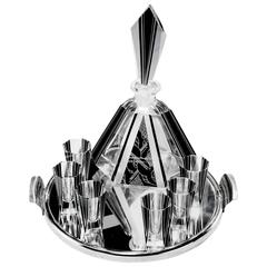 karl palda decanter set Complete Art Deco Decanter Set by Karl Palda