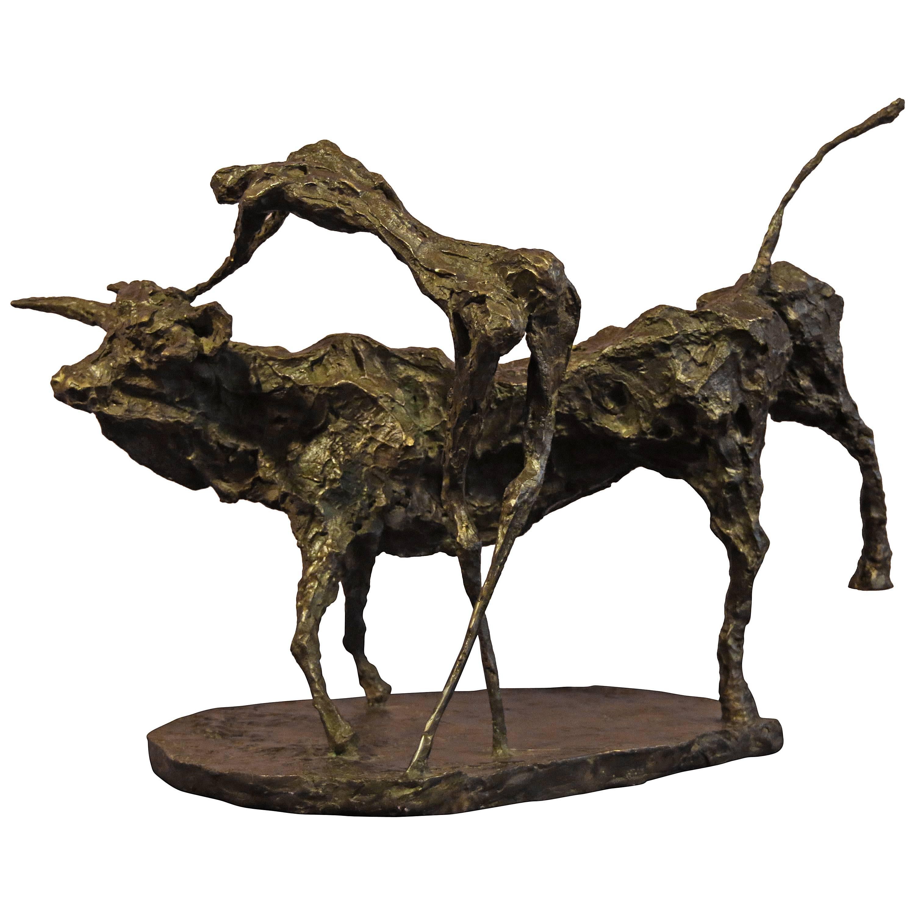 Bronze Sculpture "Tall Corrida" by Magdalena Reinharez For Sale