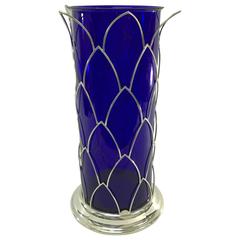 Sterling and Murano Glass Vase by Cleto Munari, circa 1980 7