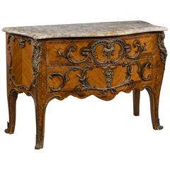 Late 19th Century Kingwood Bombe Commode