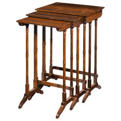 Trio of Regency Period Rosewood Stacking Tables 1