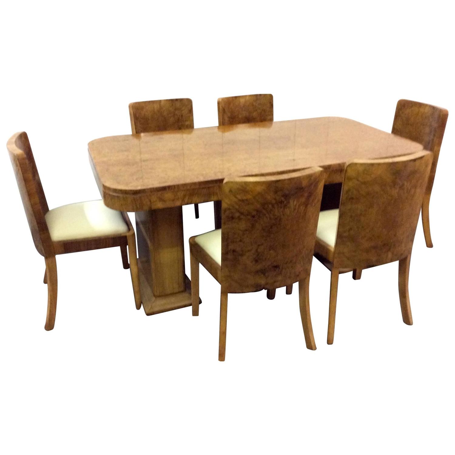 Harry and Lou Epstein Art Deco Dining Set For Sale at 1stdibs