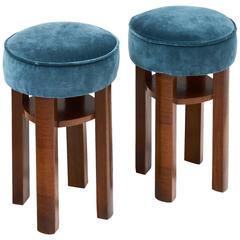 Art Deco Italian Pair of Stools