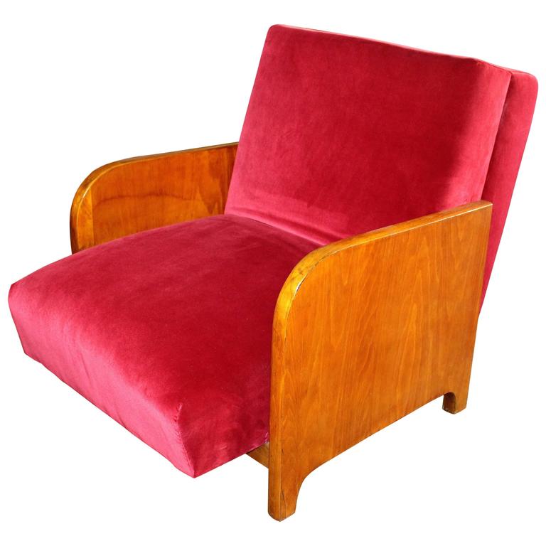 French Art Deco Chair Day Bed For Sale at 1stdibs