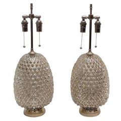 Textured Mercury Glass Lamps