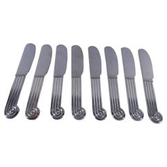 Set of Eight Christofle Classical Silverplate Pâté Knives