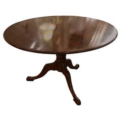 Wonderful Antique Flip Top Round Dining Table