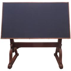 Antique  Early 1900s Drafting Table