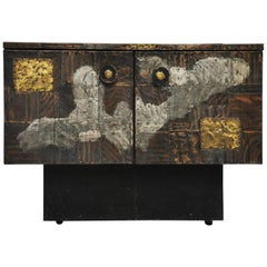 Paul Evans Mixed Metal Sideboard Cabinet