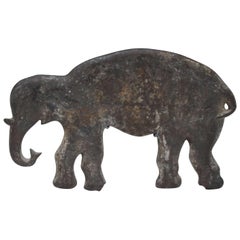 Retro Cast Iron Elephant Carnival Arcade Shooting Gallery Target