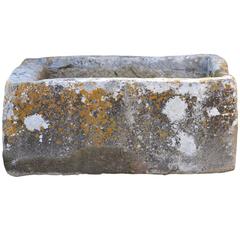 Antique Limestone Trough with Good Weathering and Patination Antique Limestone Trough with Good Weathering and Patination