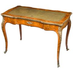 Small 19th Century Figured Walnut Writing Table 