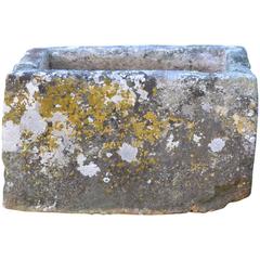 Antique Limestone Trough with Good Weathering and Patination Antique Limestone Trough with Good Weathering and Patination