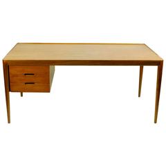 Scandinavian Modern Teak Desk by Severin Hansen for Haslev