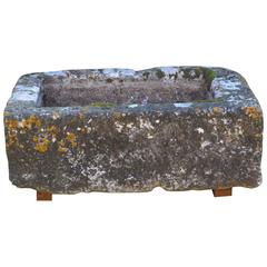Antique Limestone Trough with Good Weathering and Patination Antique Limestone Trough with Good Weathering and Patination