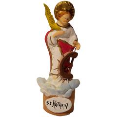 Sculpture Terracotta Depicting St. Kathrin