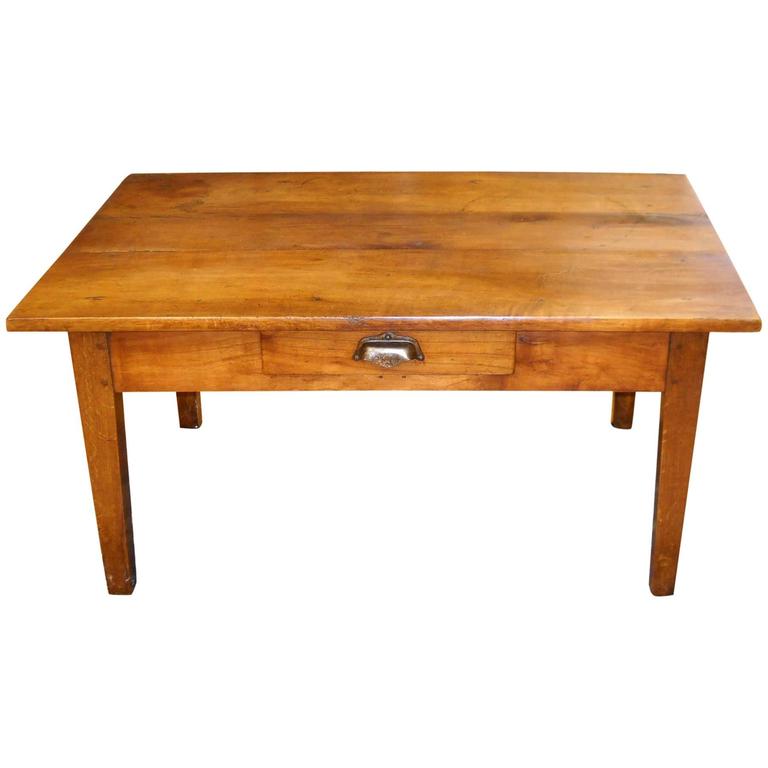 One Drawer French Cherry Coffee Table At 1stdibs One Drawer French Cherry Coffee Table For